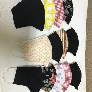 2  for $10 Face Masks lot 100% cotton  and elastic